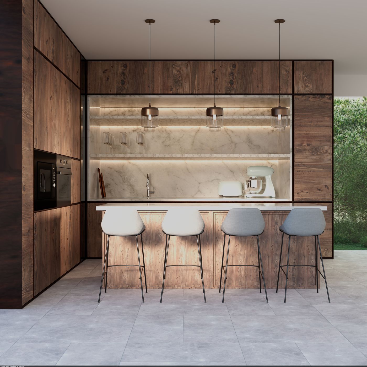 Final photoreal render of the concept kitchen